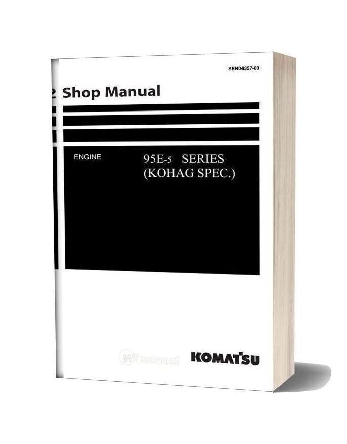 Komatsu Engine Saa4d95le 5 Workshop Manuals