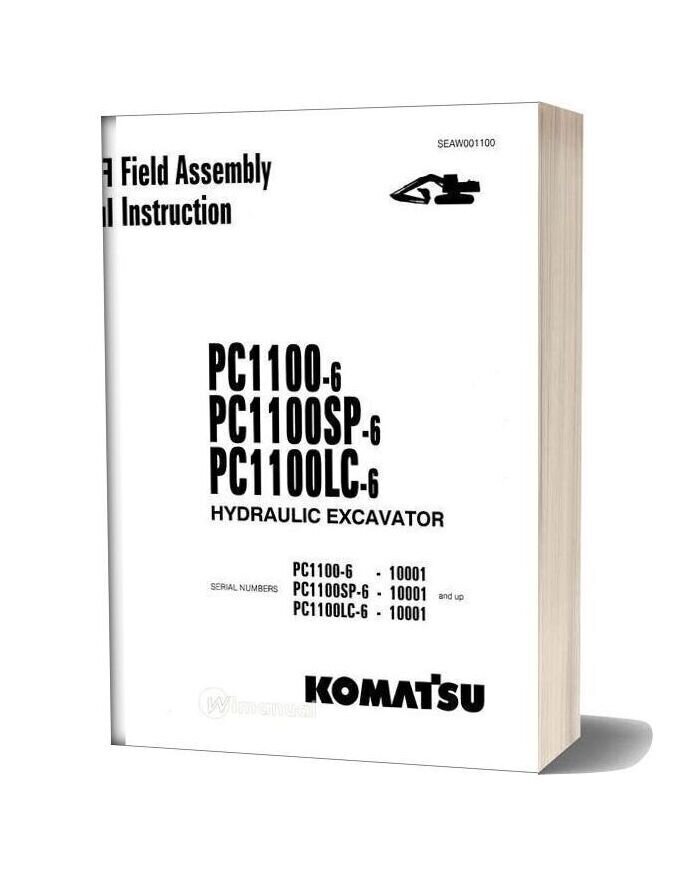 Komatsu Hydraulic Excavator Pc1100 6 Shop Manual