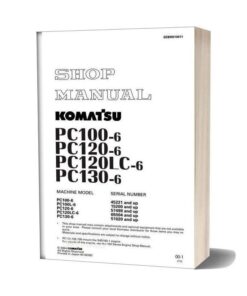 Komatsu Hydraulic Excavator Pc130 6 Shop Manual