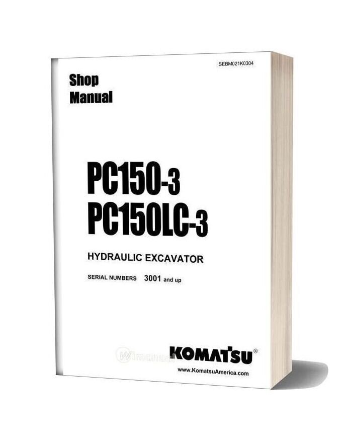 Betriebsanleitung Komatsu PC150-3 PC150LC-3 Hydraulikbagger Wartungshandbuch '85 