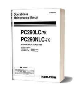 Komatsu Hydraulic Excavator Pc290lc 290nlc 7k Operation Maintenance Manual