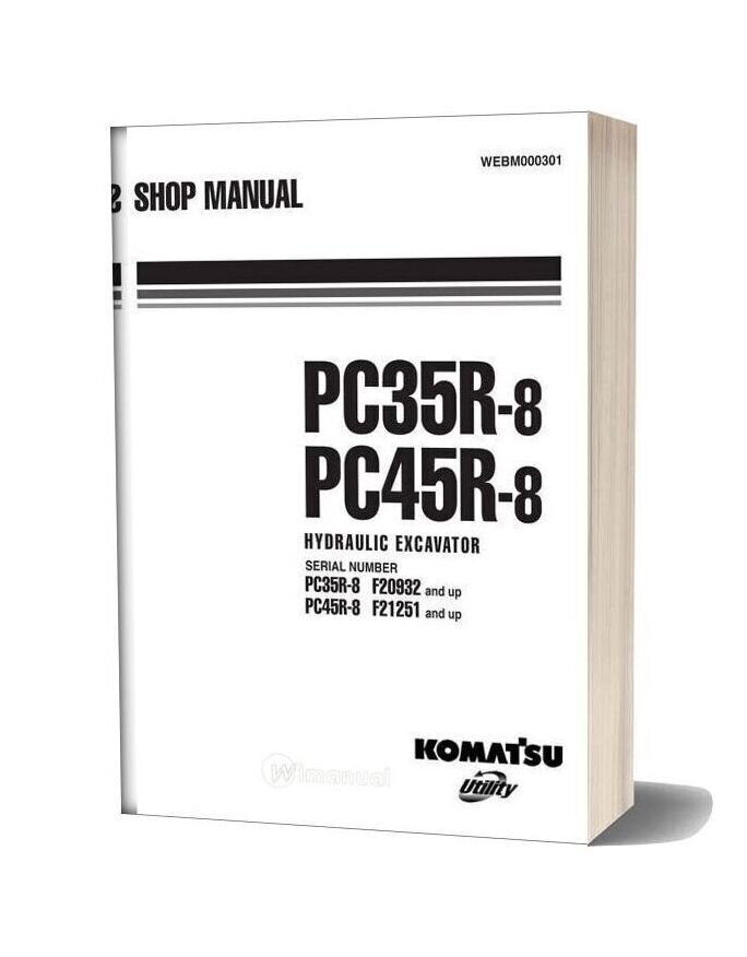 Komatsu Hydraulic Excavator Pc35r8 Shop Manual