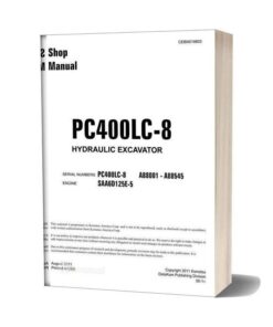 Komatsu Hydraulic Excavator Pc400 8 88888 Shop Manual