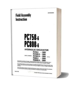Komatsu Hydraulic Excavator Pc750 6 Shop Manual