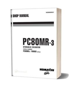 Komatsu Hydraulic Excavator Pc80mr3 Shop Manual