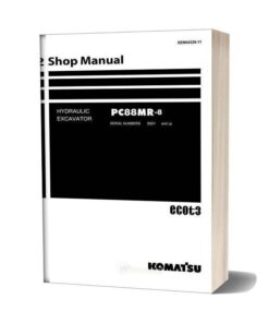 Komatsu Hydraulic Excavator Pc88mr 8 Shop Manual