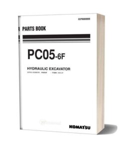 Komatsu Pc05 6f Hydraulic Excavator Parts Book