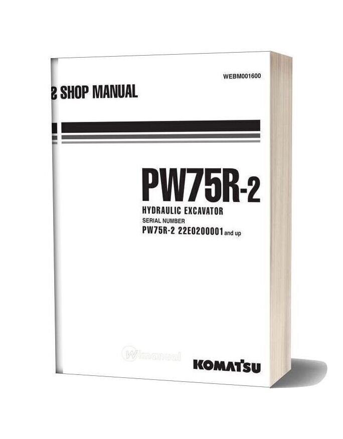 Komatsu Pw75r2 Shop Manual