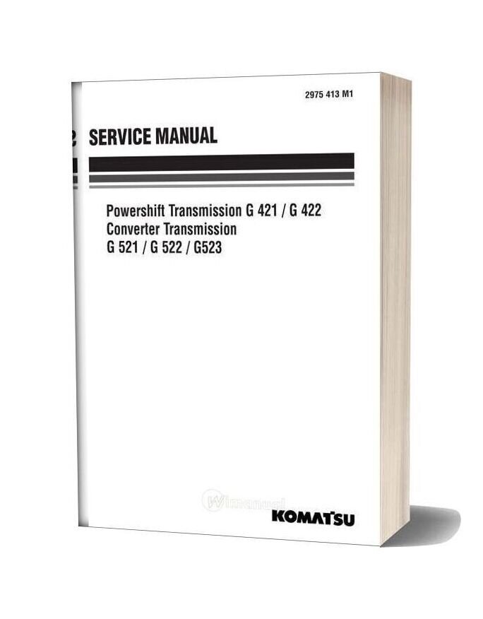 Komatsu Transmission G523 Service Manual