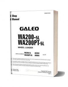 Komatsu Wheel Loaders Wa200 5 Shop Manual