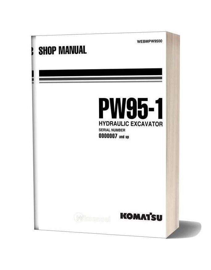 Komatsu Wheeled Excavators Pw95 1 Shop Manual