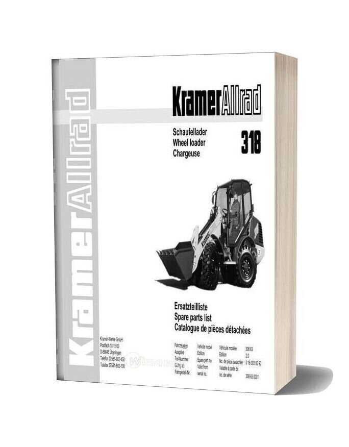 Kramer 318 Serie Spare Parts