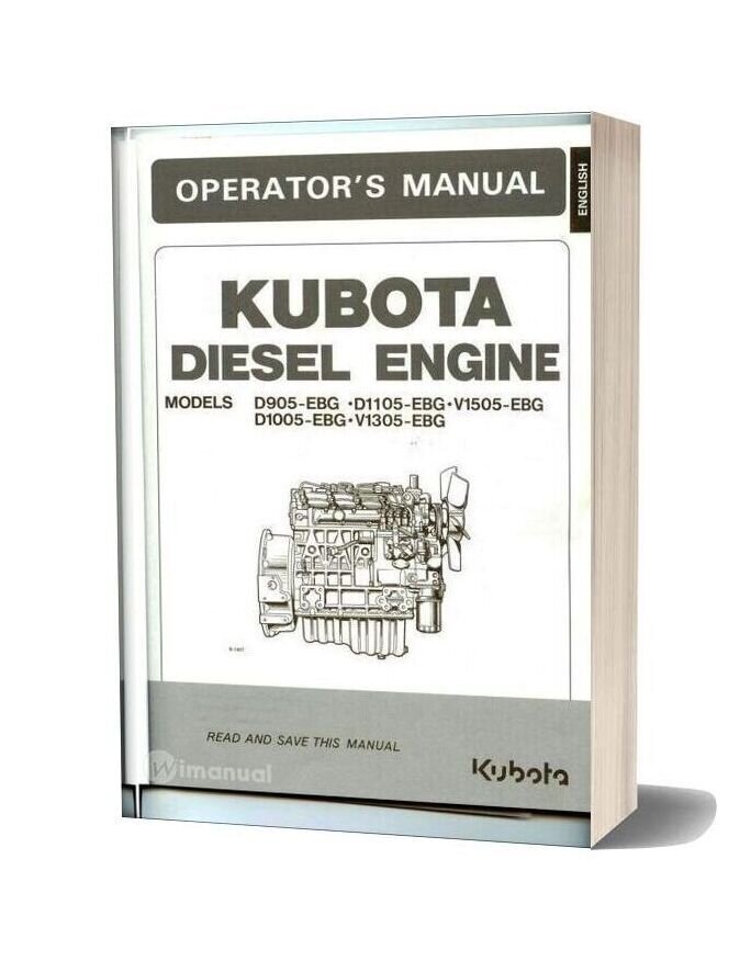 Kubota Diesel Engine Operators Manual
