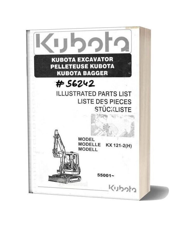 Kubota Kx121 2 Partslist En Sec Wat
