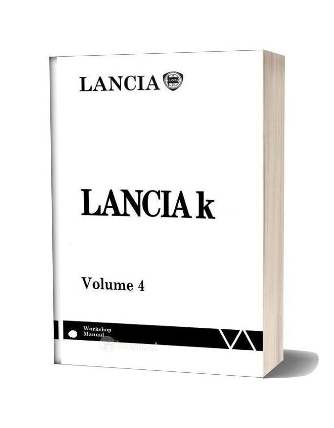 Lancia Kappa Workshop Service Manual 4th Volumes