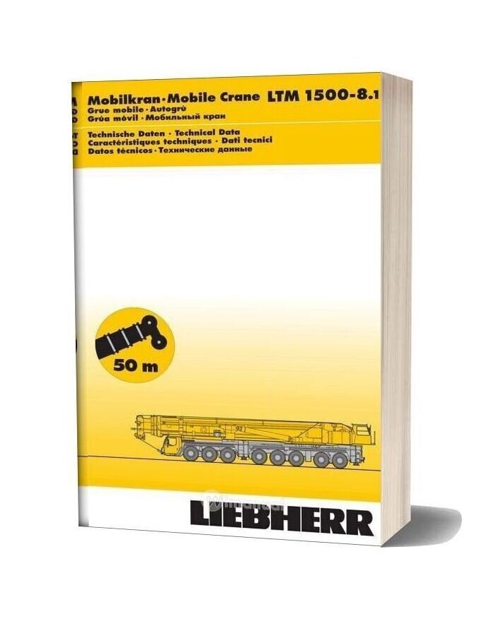 Liebherr Ltm1500 8 1 Part Catalogue
