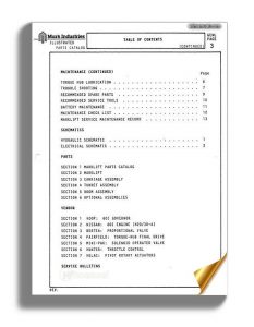 Marklift Self Propelled Boom Operation Maintenance And Parts Manual
