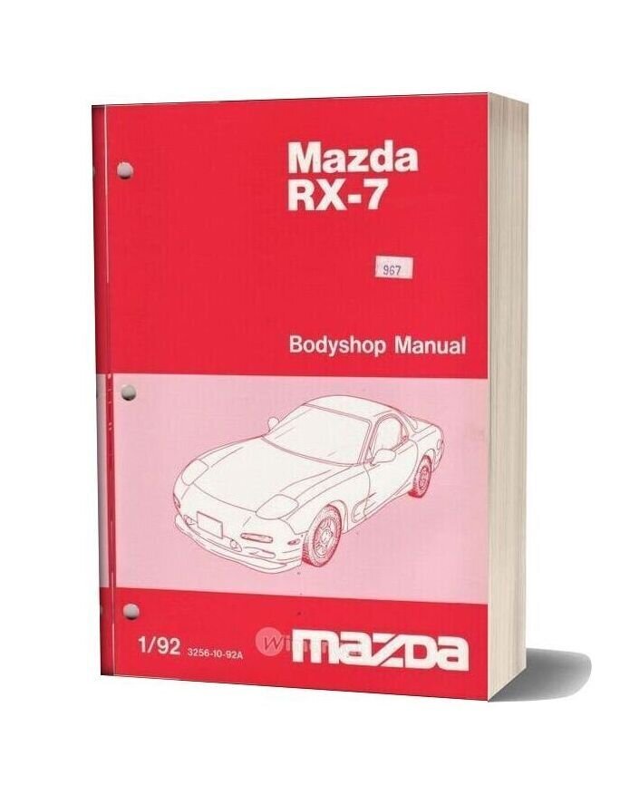 Mazda Rx 7 Bodyshop Manual