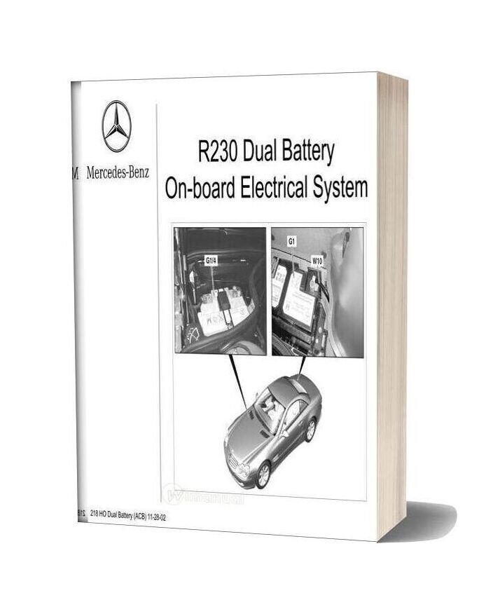 Mercedes Training 218 Ho Dual Battery System Acb