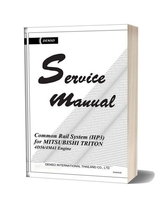 Mitsubishi Common Rail 4d56 4m41 Service Manual