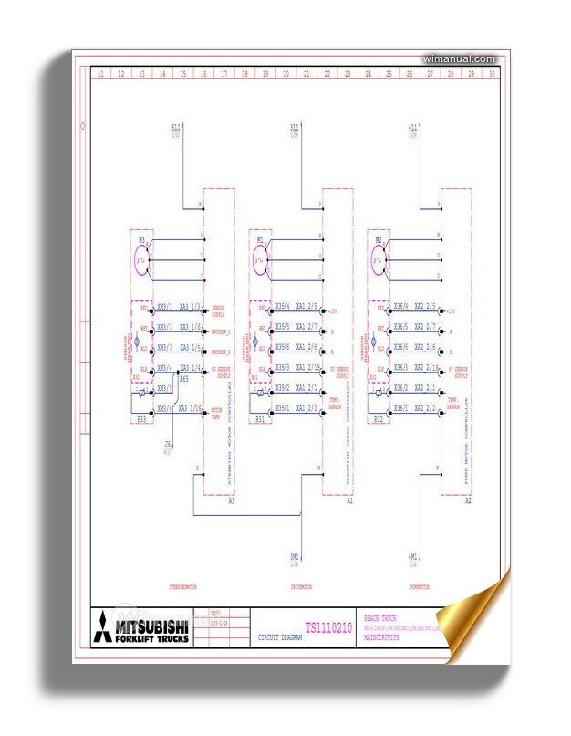Mitsubishi Forklift Trucks Circuit Diagram Ts1110210 L