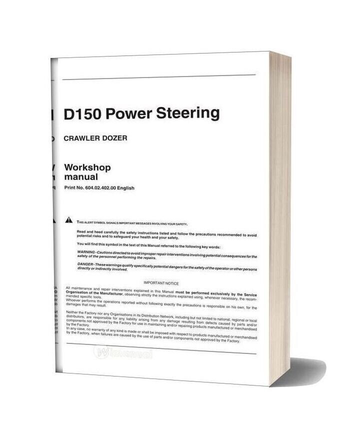 New Holland D150ps Craler Dozer Workshop Manual