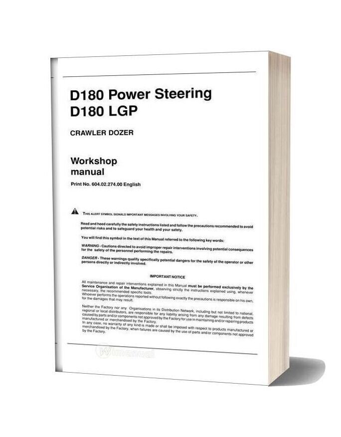 New Holland D180lgp Craler Dozer Workshop Manual