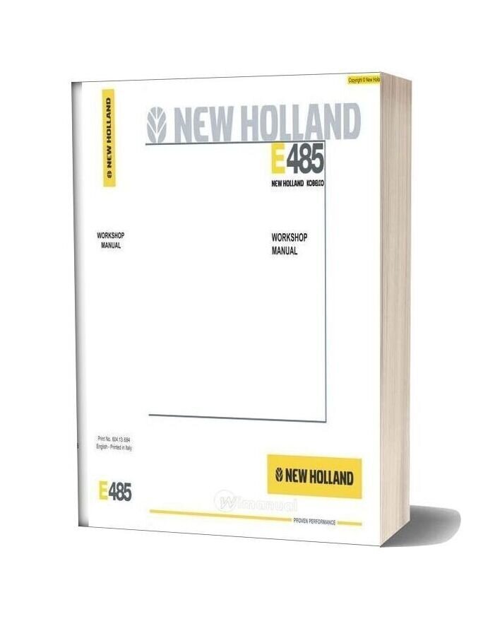 New Holland E485 Workshop Manual