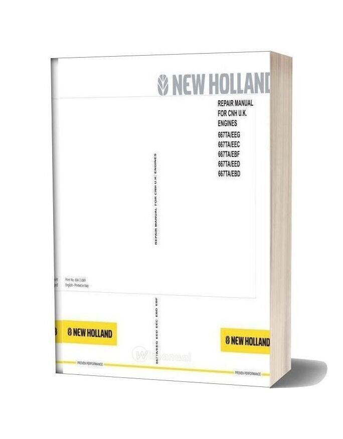 New Holland Engine 667ta En Service Manual