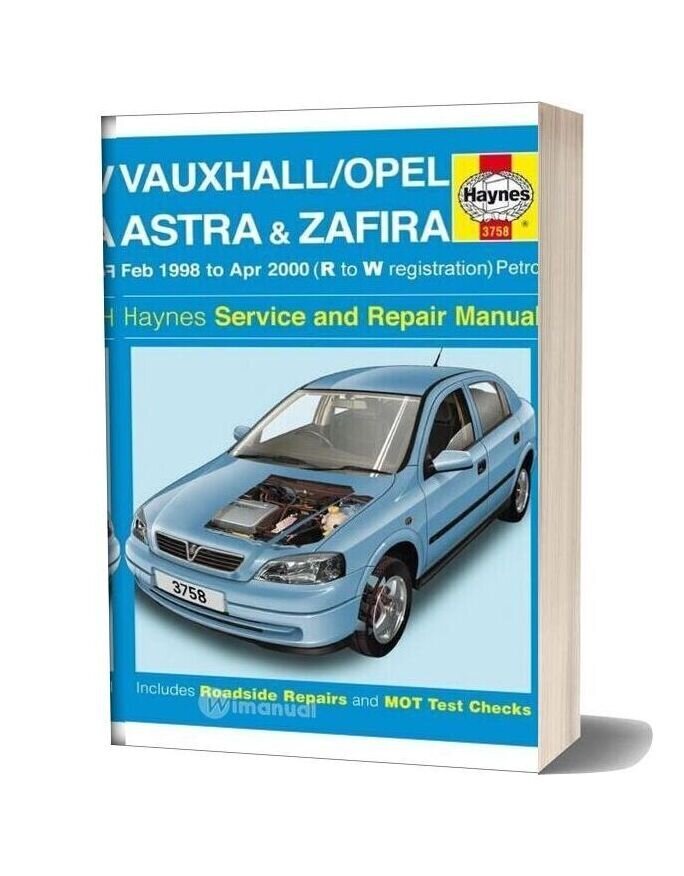 Opel Astra G Zafira Repair Manual Haynes 2003