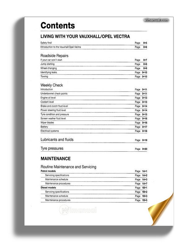 Bestseller  Vauxhall Vectra B Workshop Manual