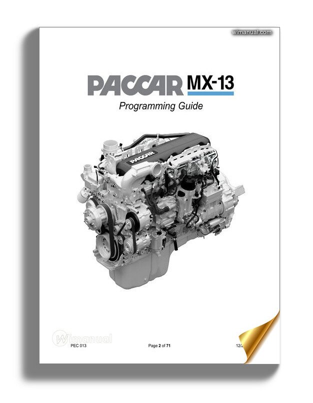 Paccar Mx13 Programming Guide Paccar Mx13 Programming Guide