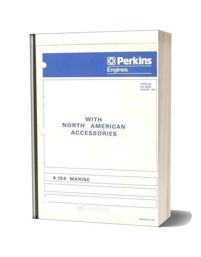 Perkins 4 154 Marine Parts Manual