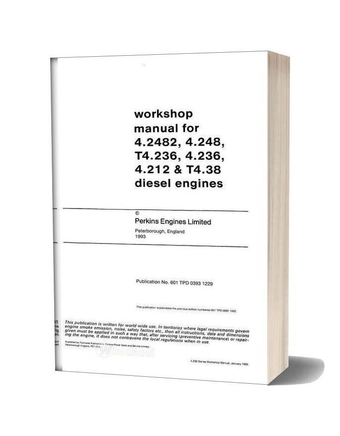 Perkins 4 236 Series Workshop Manual