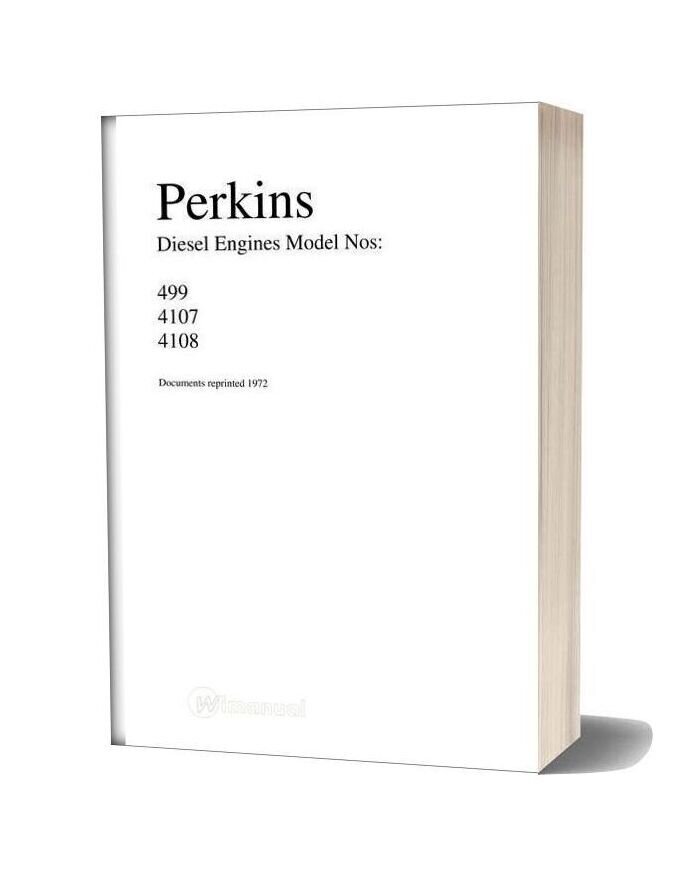 Perkins 4108 Workshop Manual