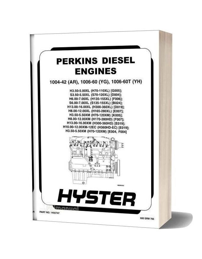 Perkins Diesel Engines 1004 42 Ar 1006 60 Yg 1006 60t Yh