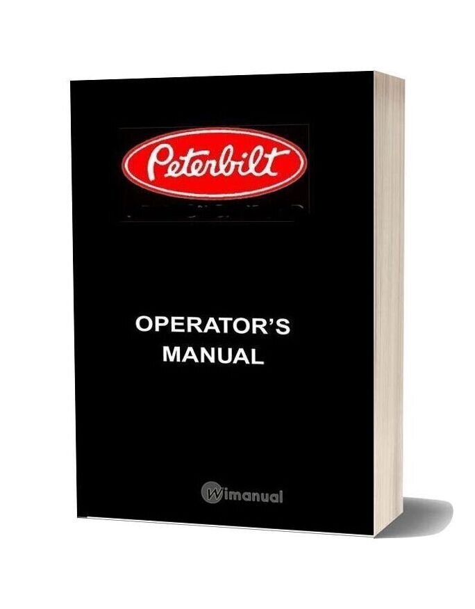 Peterbilt Conventional Trucks Operators Manual Prior To 12 06 Supplemental