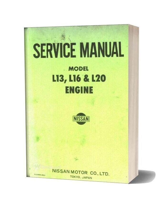 Service Manual Datsun L13 L16 L20