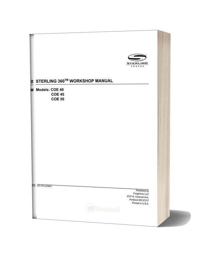 Sterling 360 Workshop Manual 2007