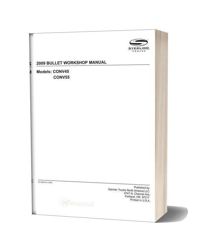 Sterling Bullet Workshop Manual 2009