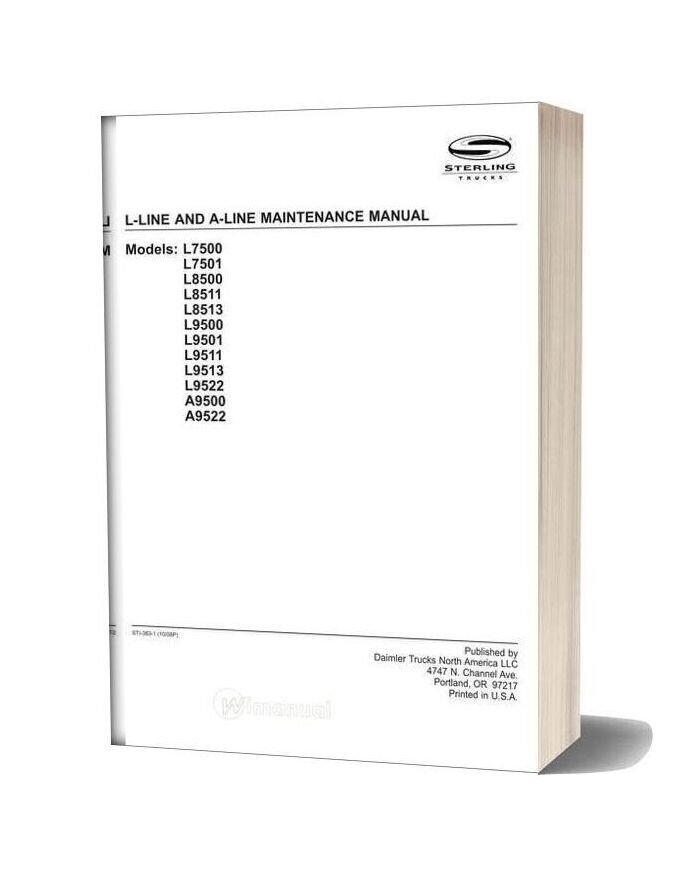 Sterling L Line And A Line Maintenance Manual