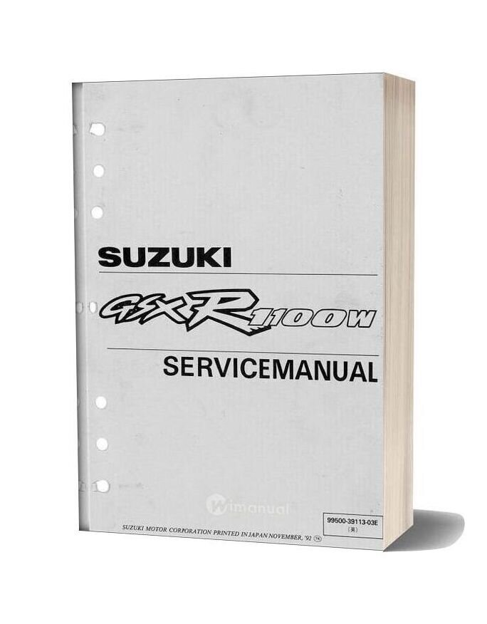 Suzuki Gsx R1100 Service Manual