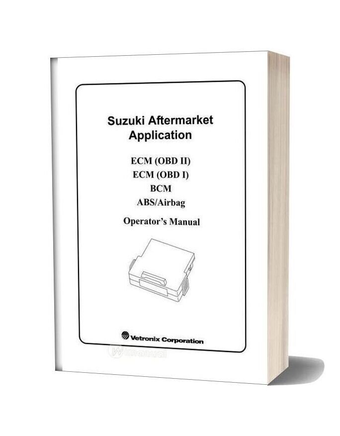Suzuki Operators Manual Na