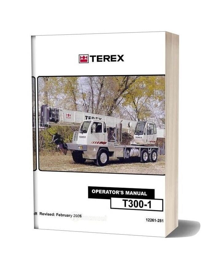 Terex Crane T300 1 Operators Manual