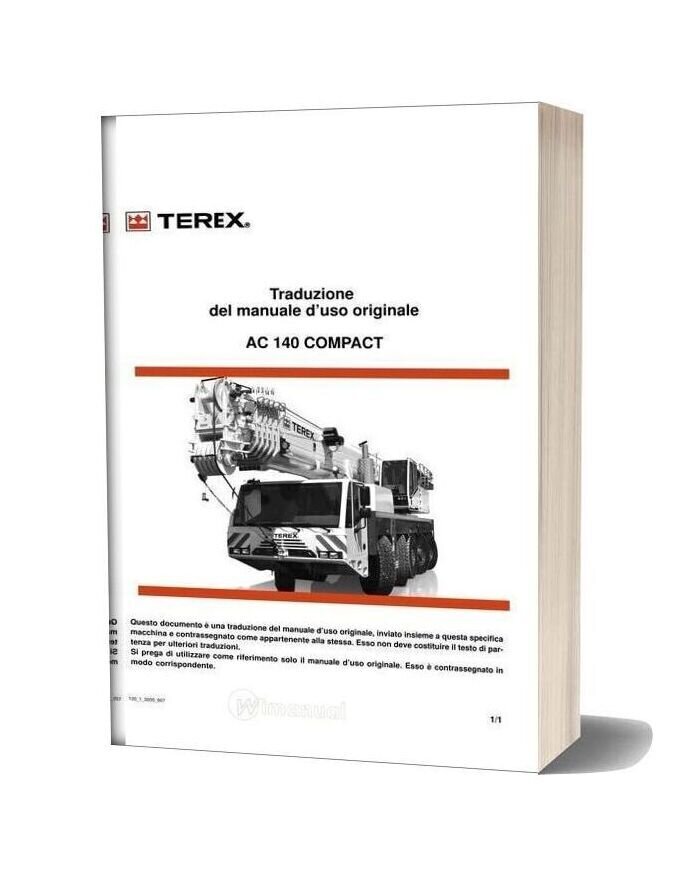 Terex Demag Ac120 1 Instruction Manual Italian