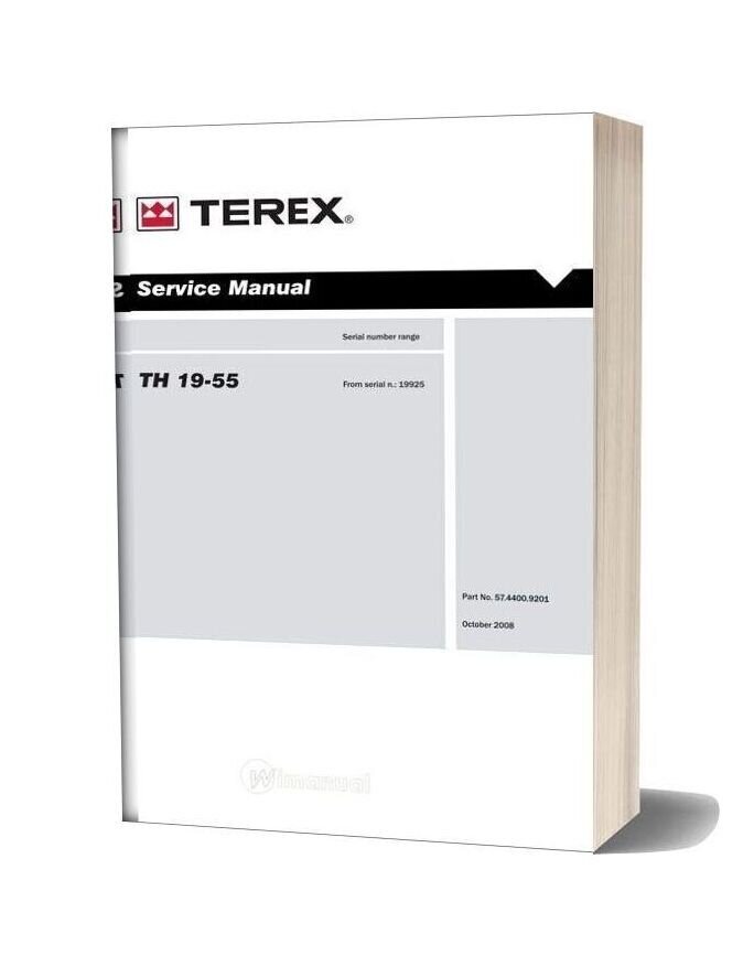 Terex Forklift Th19 55 Service Manual