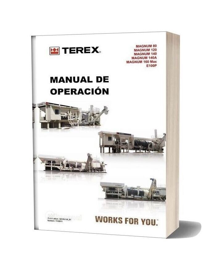 Terex Plant Asphalt Magnum 80 160 Operation Manual