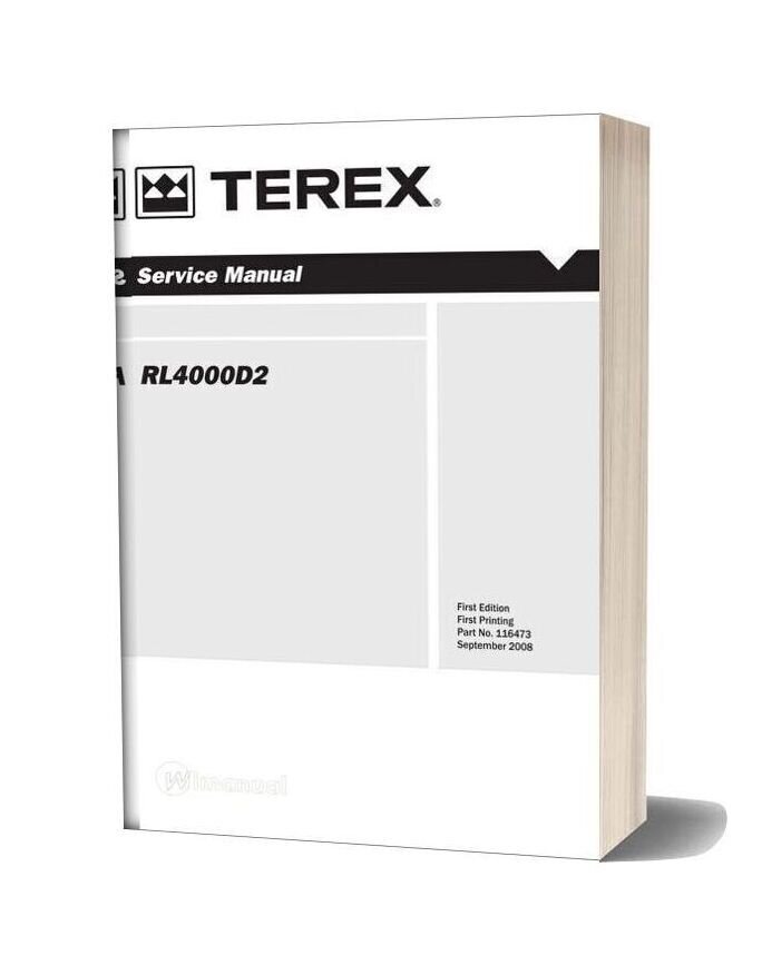 Terex Rl4000d2 Service Manual