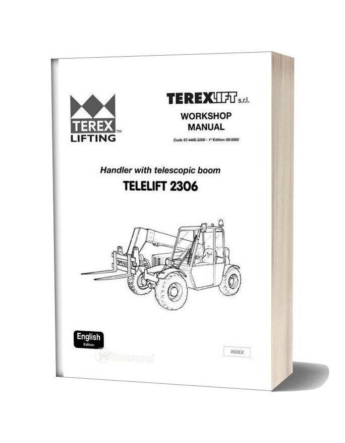 Terex Telescopic Boom Telelift 2306 Workshop Manual