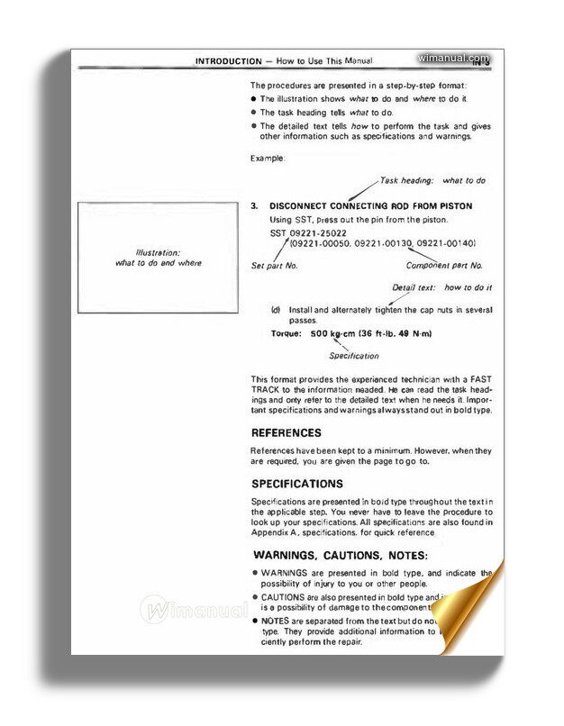 Toyota Engine 4a F 4a Ge Repair Manual